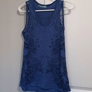 Maurice's blue sleeveless top